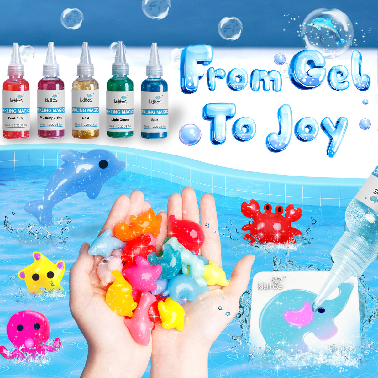 Sea Creature 10 Colors Magic Water Elf Toy Kit
