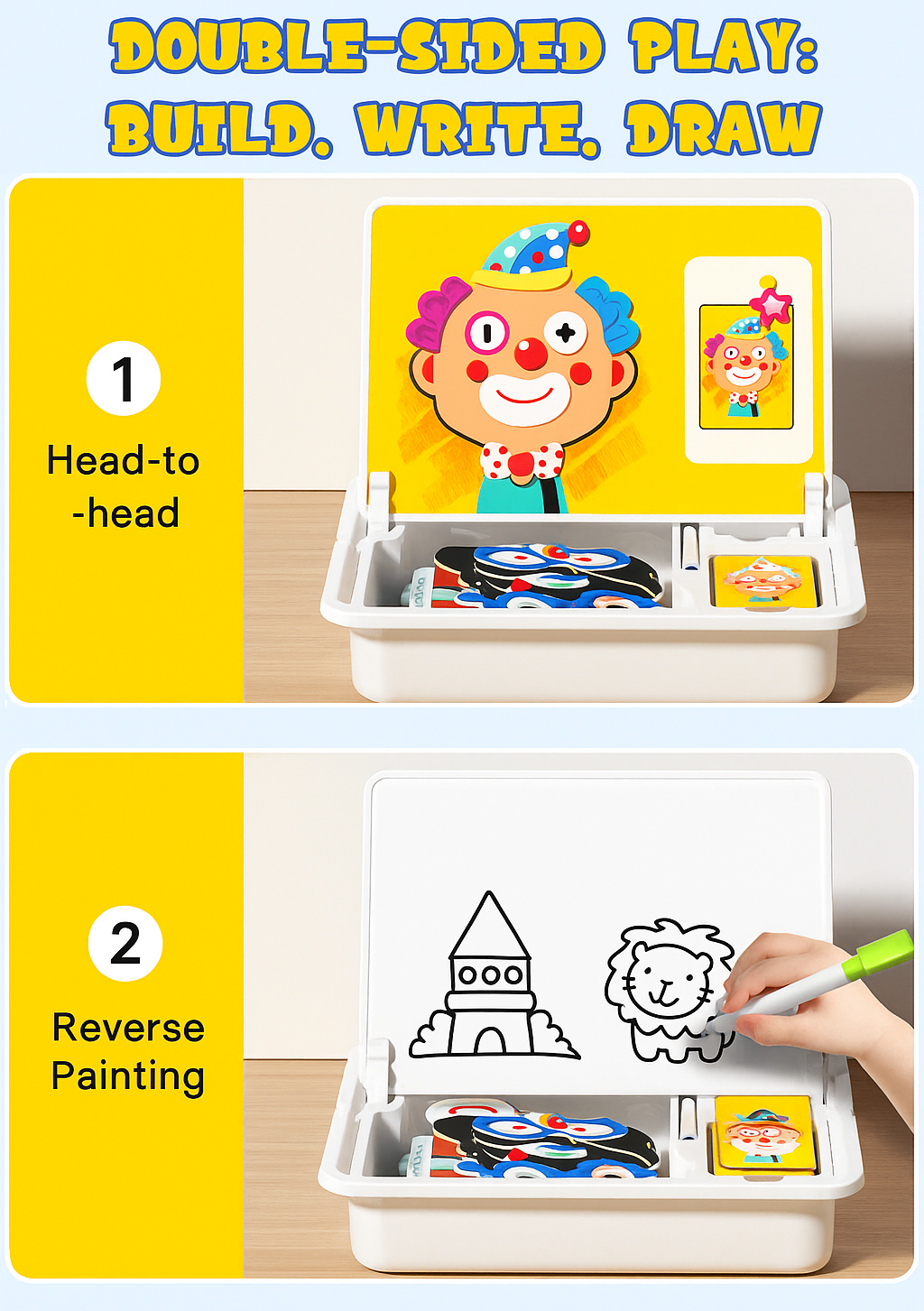 Magnetic Face Puzzle Game