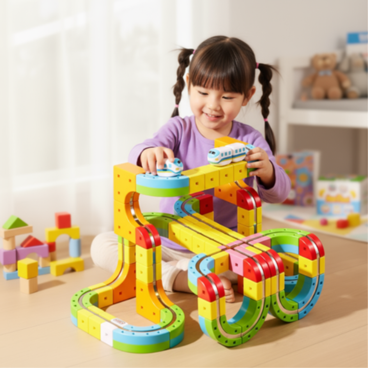 Electric Magnetic Bullet Train Set