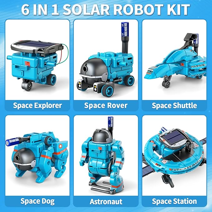 6-in-1 Solar Robot Toys