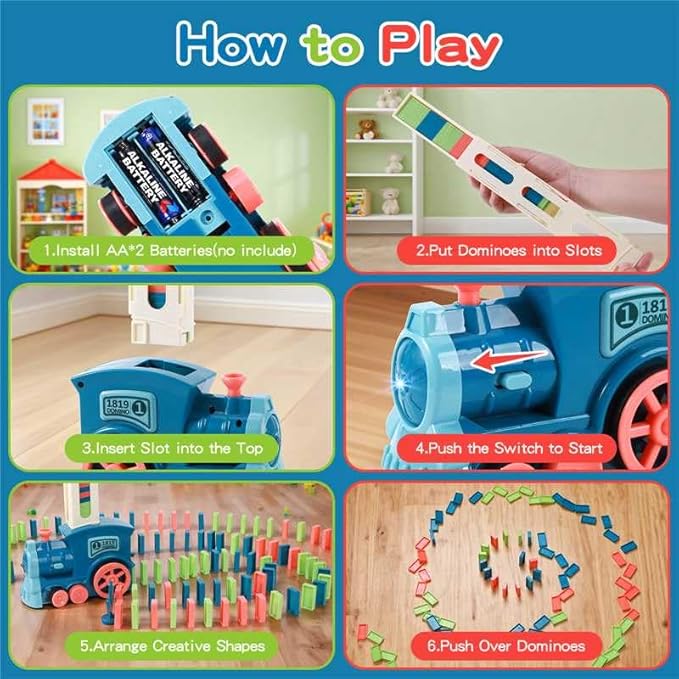 Atomatic Electric Domino Train Set