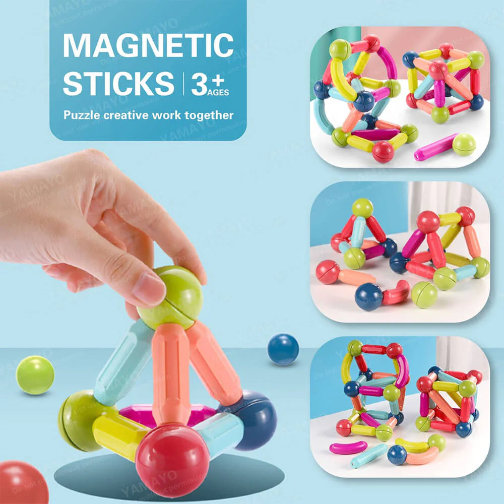 42 Pcs Magnetic Building Sticks