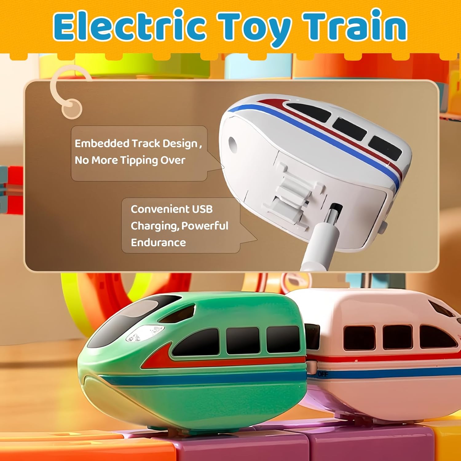 Electric Magnetic Bullet Train Set