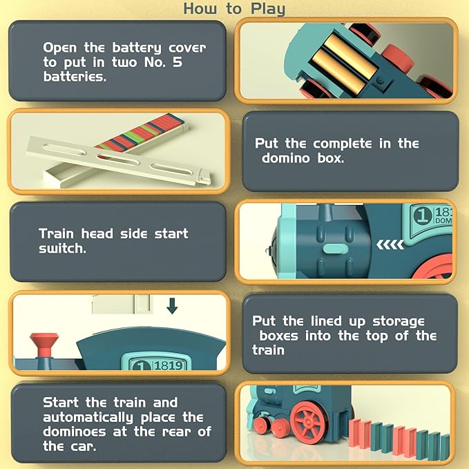 Atomatic Electric Domino Train Set