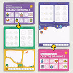 Reusable Handwriting Book – Deep Grooved Tracing Lines with Disappearing Ink