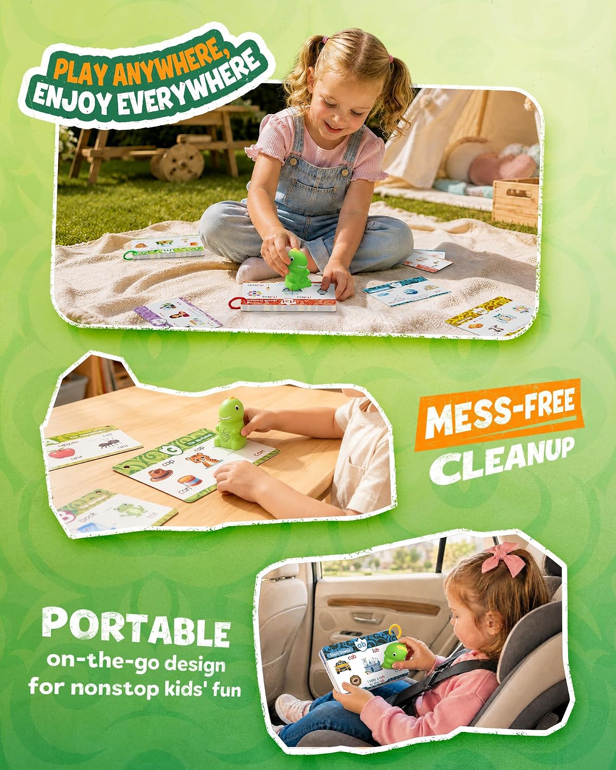 Dinosaur Talking Pen with Phonics Cards