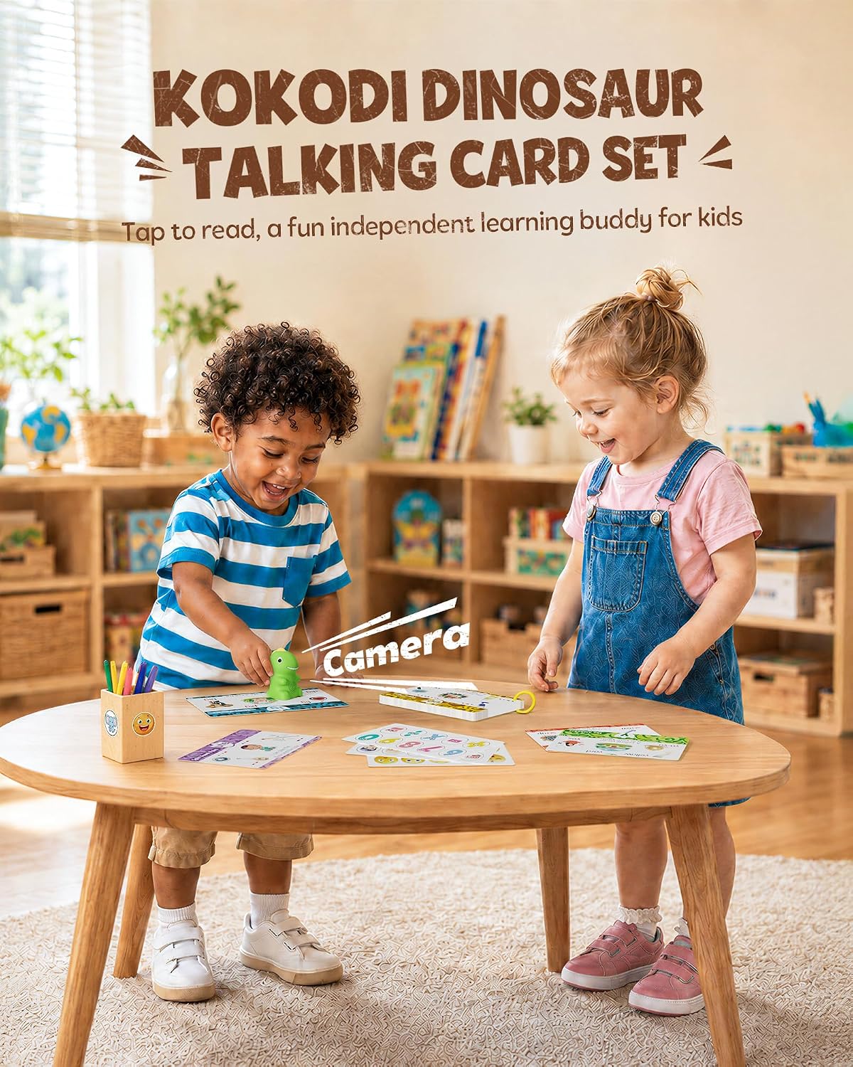 Dinosaur Talking Pen with Phonics Cards