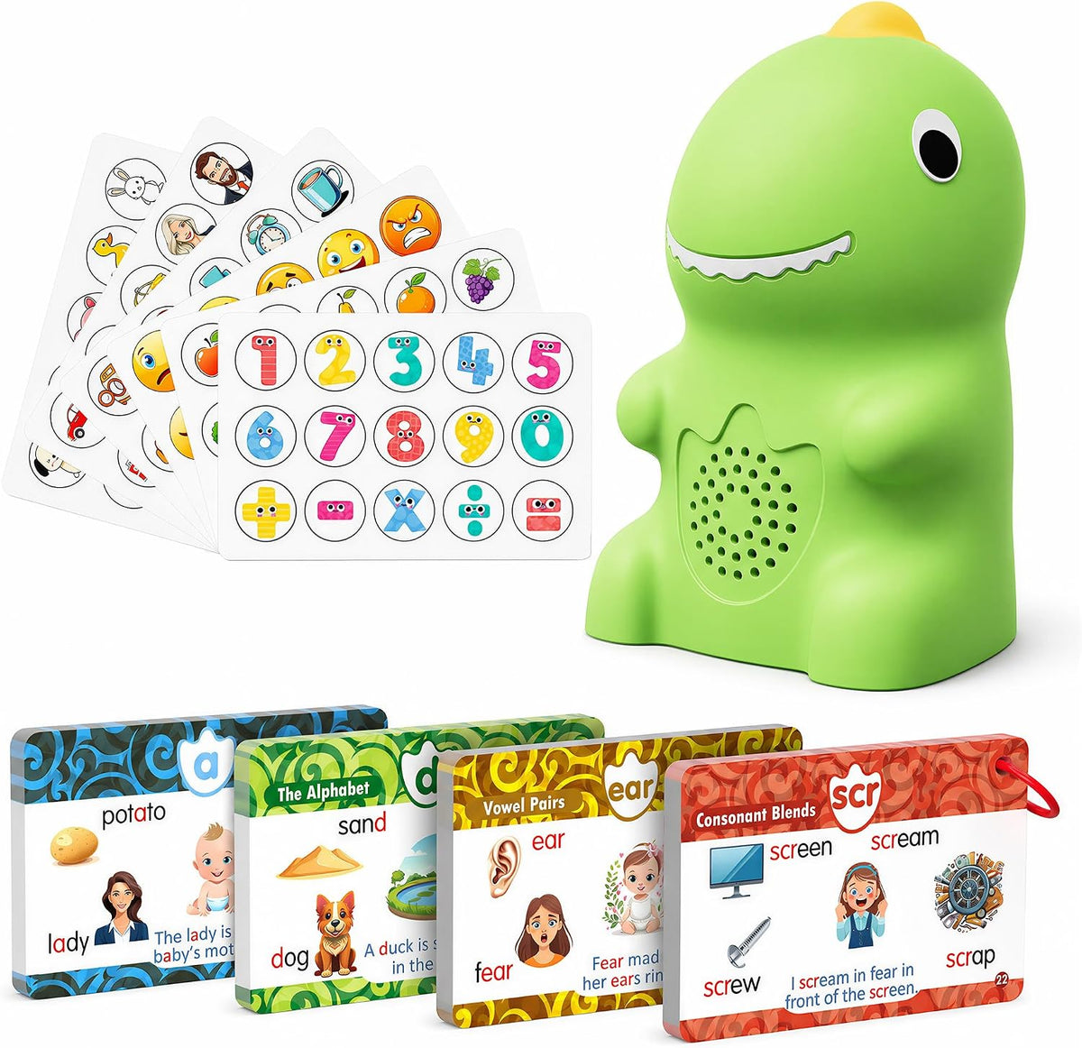 Dinosaur Talking Pen with Phonics Cards