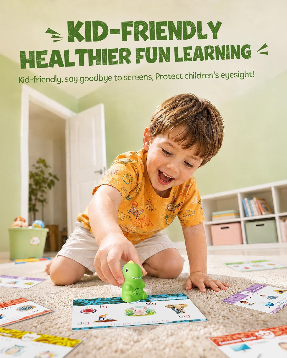 Dinosaur Talking Pen with Phonics Cards