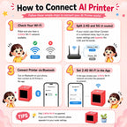 Mini Portable AI Printer