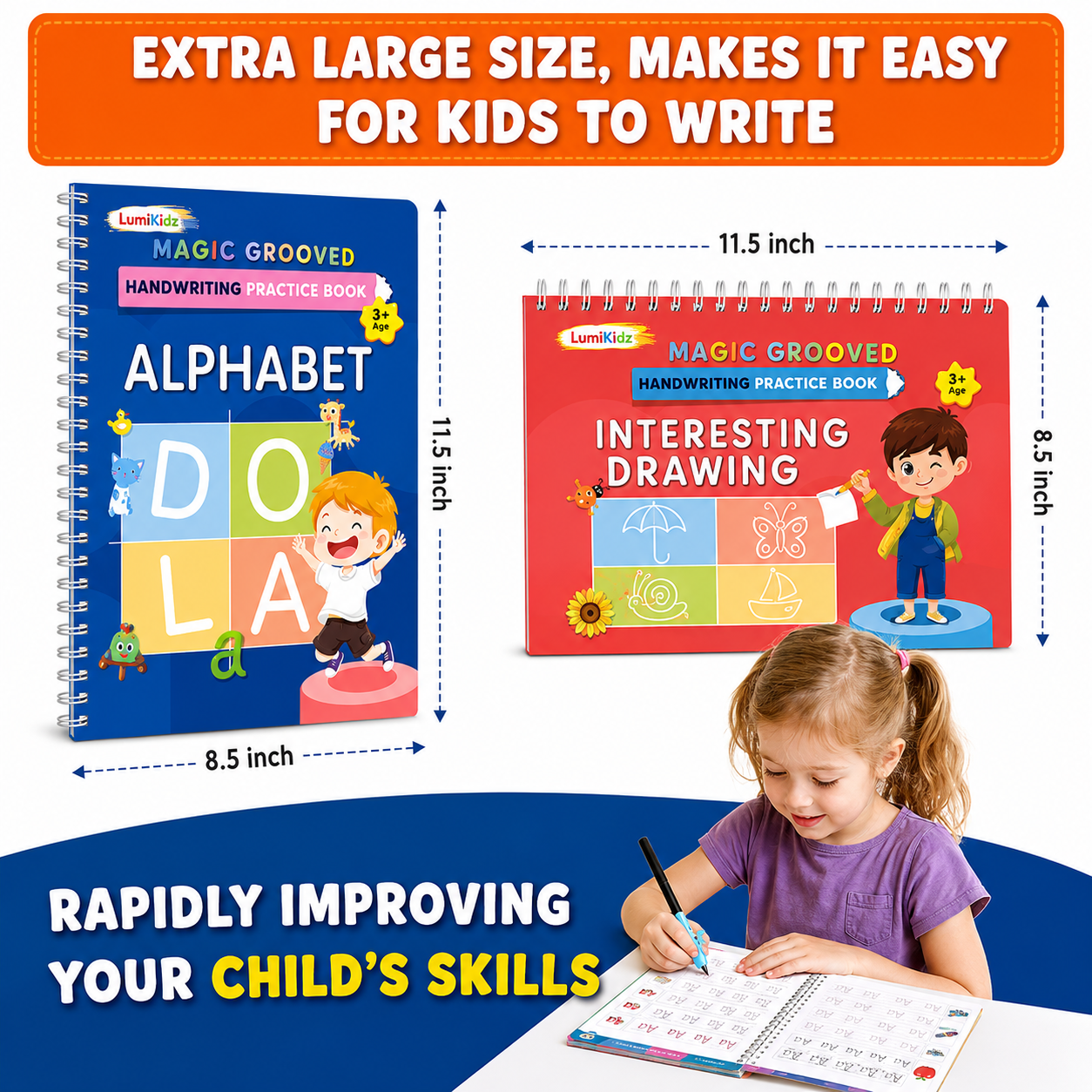 Magic Grooved Writing Practice for Kids