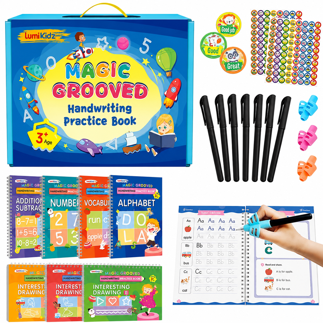 Magic Grooved Writing Practice for Kids