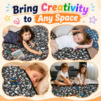 Reusable Coloring Blanket – Soft Fabric, Washable for Kids