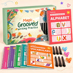 Reusable Handwriting Book – Deep Grooved Tracing Lines with Disappearing Ink