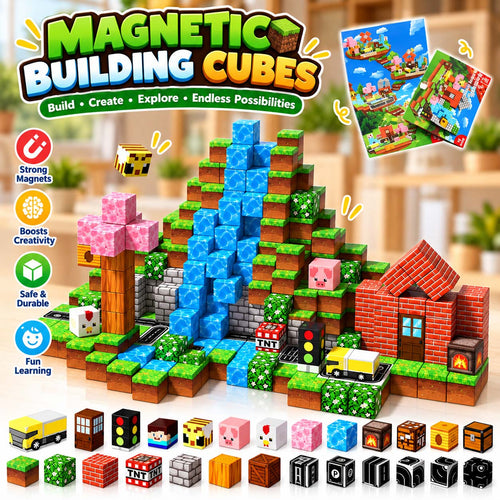 100-Piece Forest Adventure Magnetic Cube Set
