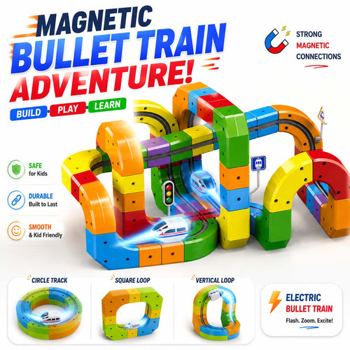 360 Gravity Magnetic Bullet Train Set (121 Pcs)
