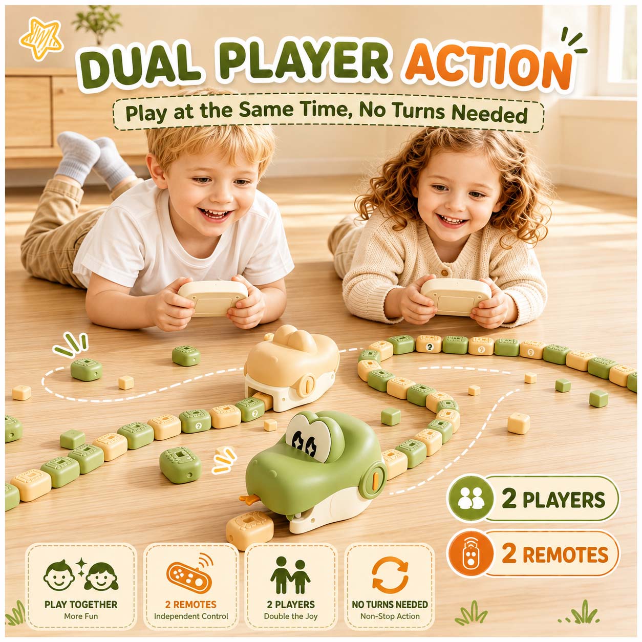 Remote Control Magnetic Snake Game Toy