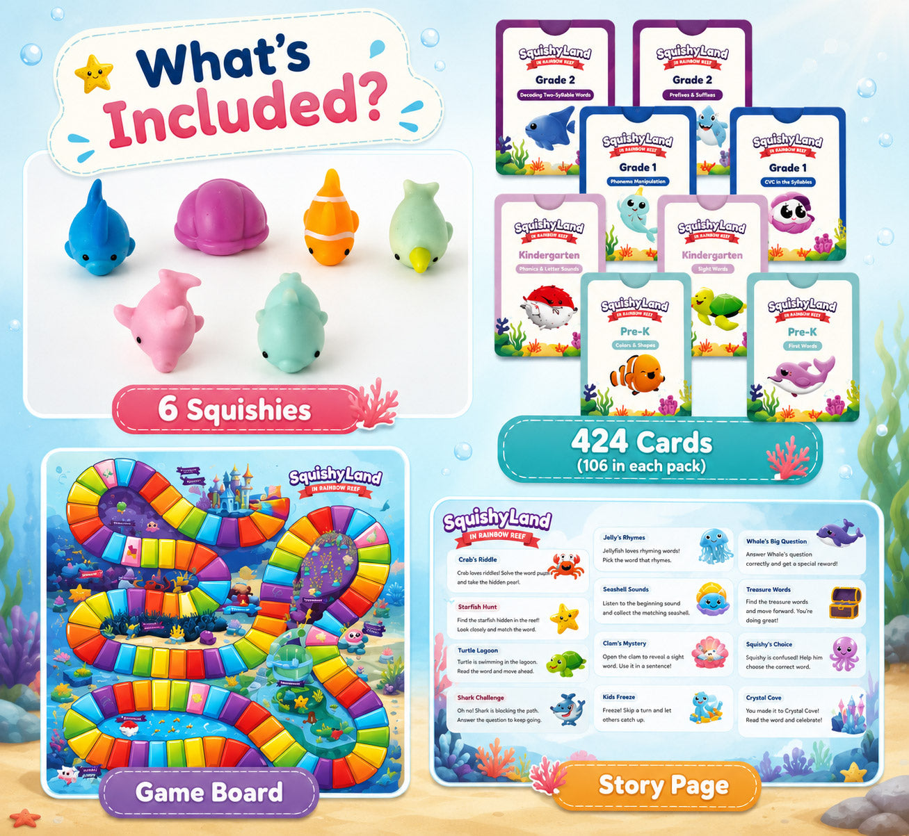 The Fidget Game SquishyLand in Rainbow Reef