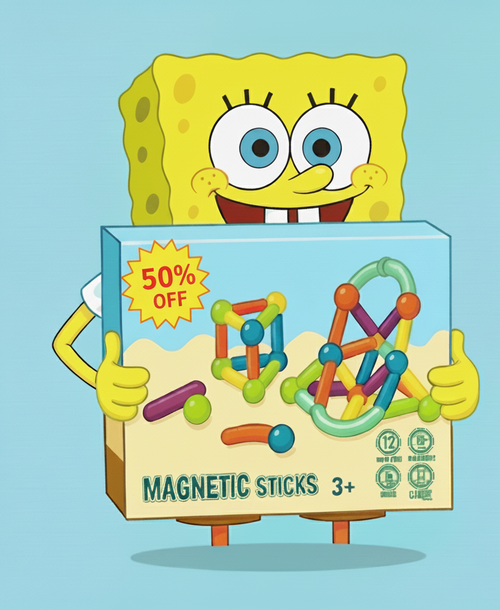 42 Pcs Magnetic Building Sticks