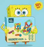 42 Pcs Magnetic Building Sticks