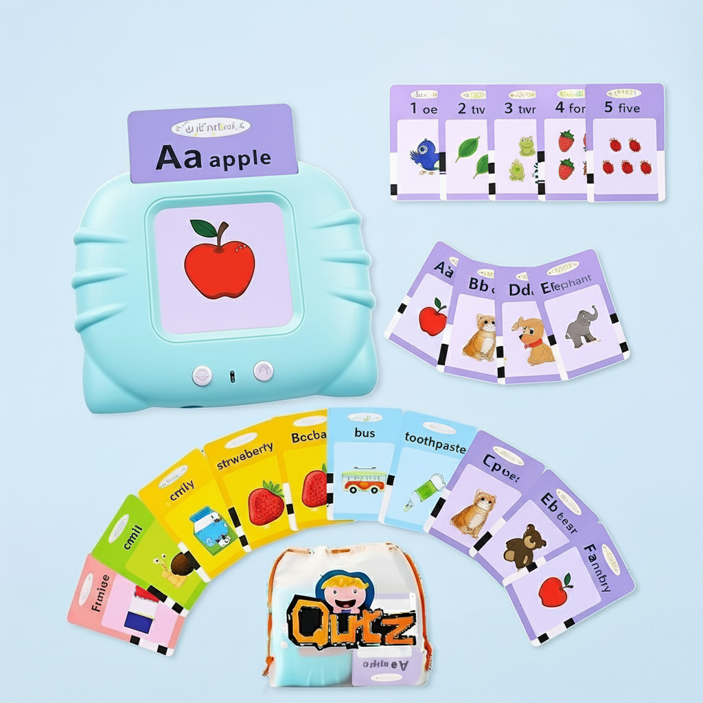 Talking Flash Cards educational sound toy for toddlers ages 2+