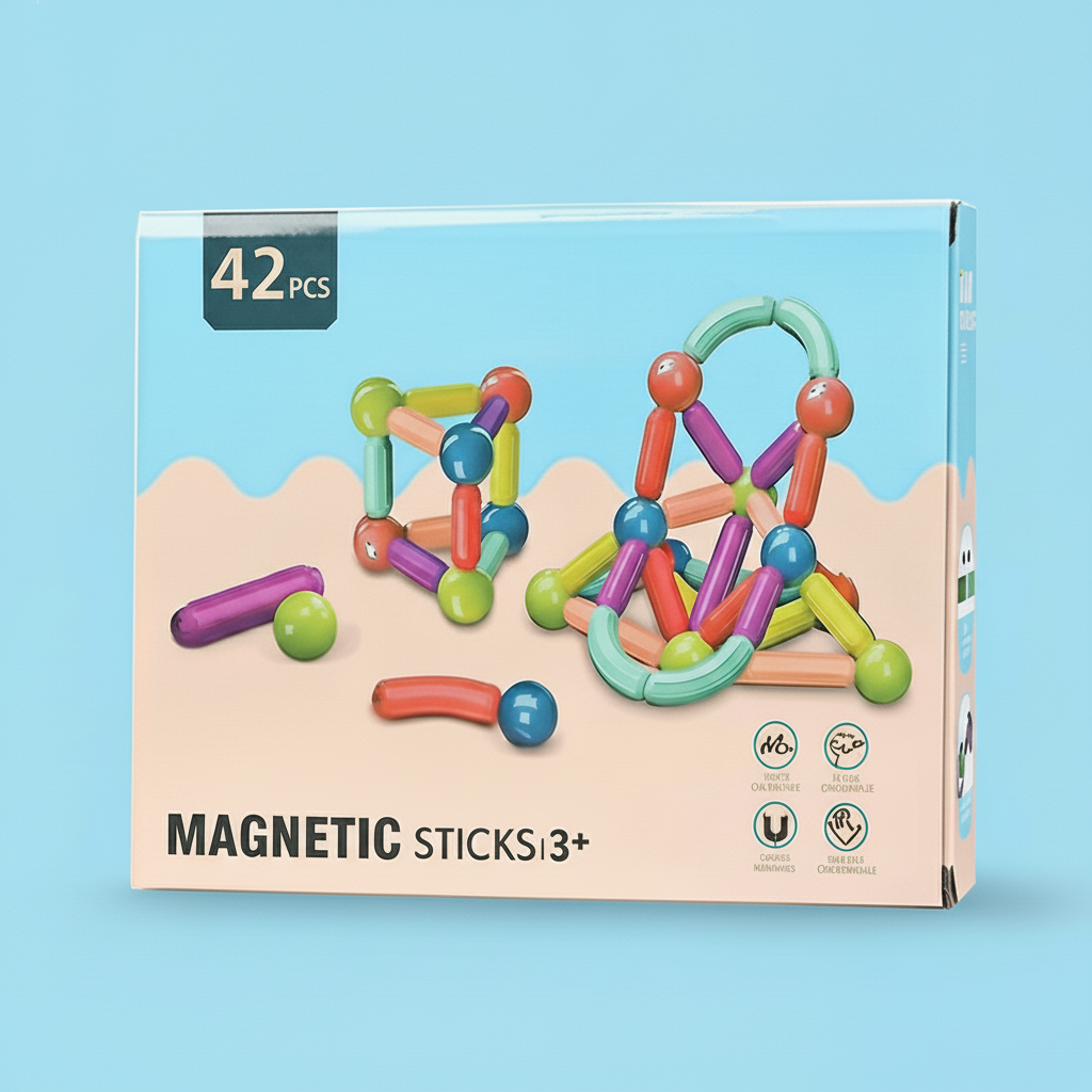 42 Pcs Magnetic Building Sticks