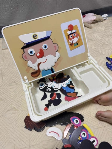 Magnetic Face Puzzle Game