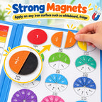 Math Magnets Educational Fraction Set