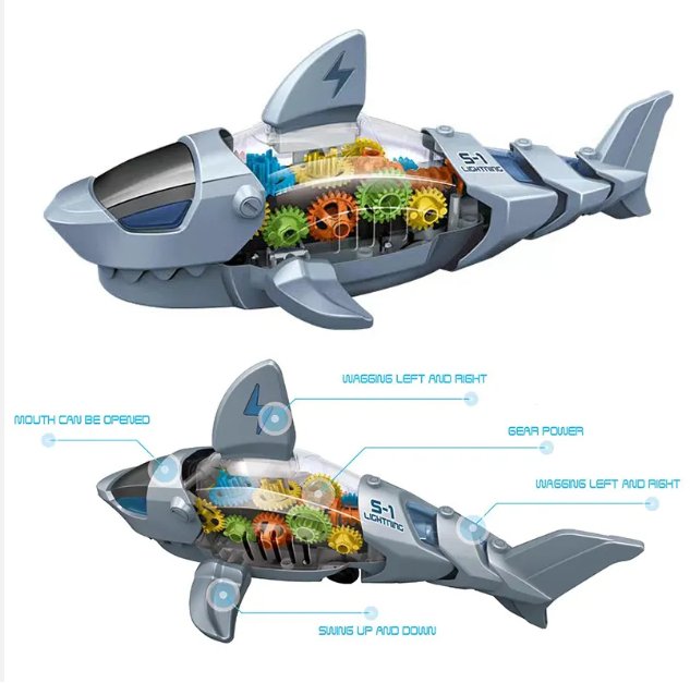 ألعاب أسماك القرش العالمية المزودة بإضاءة